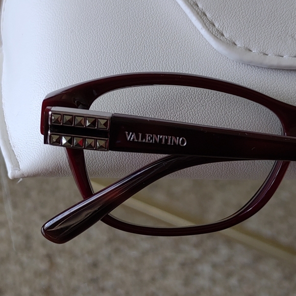 Valentino Women\'s Burgundy Glasses main image 5